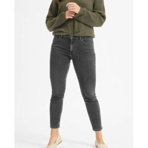 EVERLANE Gray Mid Rise Vintage Wash Skinny Ankle‎ Denim Jeans Size 32 Regular